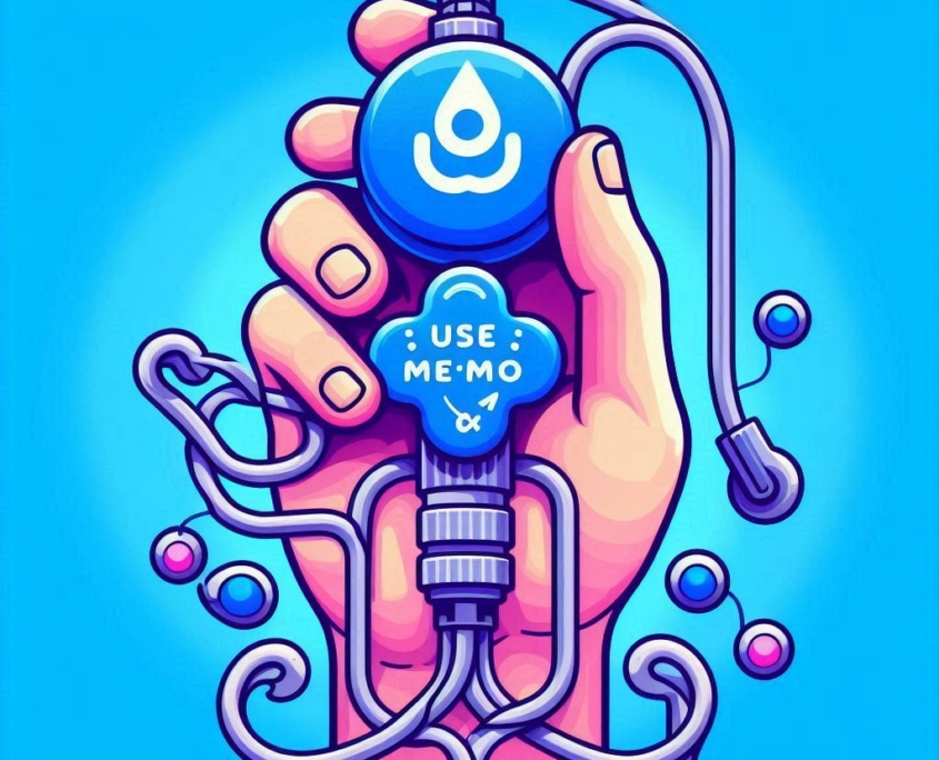 “Image of the React hook useMemo with the word ‘useMemo’ in the center, surrounded by graphic elements symbolizing optimization and efficiency.”